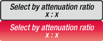 Select by attenuation ratio